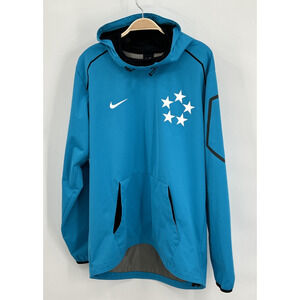 NIKE 5 Hooded Rain Jacket Teal Size Medium Star Field General Fly Rush